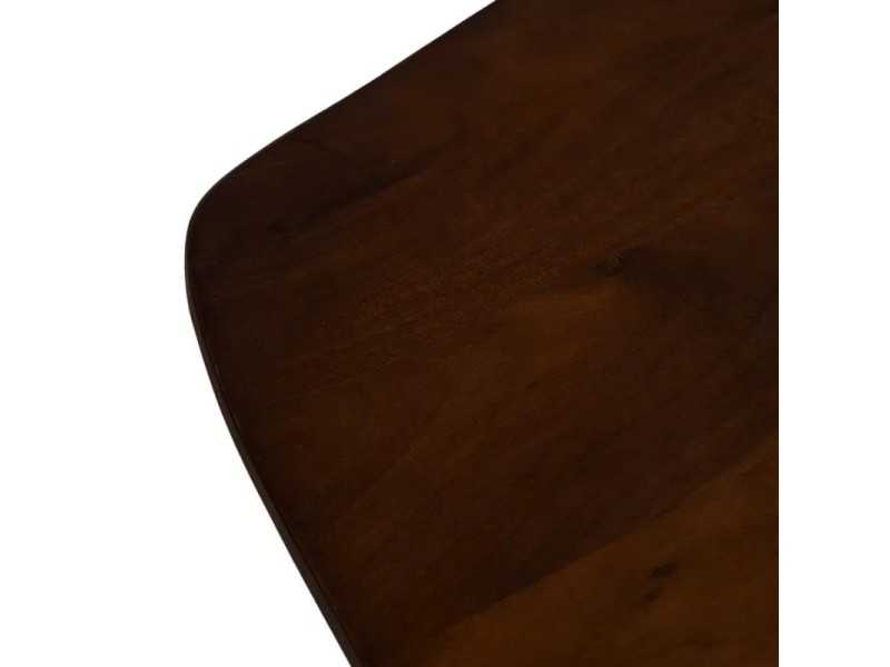 Mesa de centro de madera con tapa ovalada barril - NOWWEN