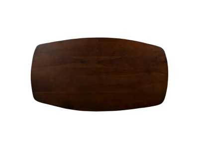 Table basse en bois avec plateau ovale en forme de tonneau - NOWWEN