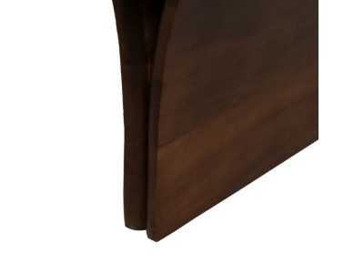 Wooden coffee table with oval barrel top - NOWWEN