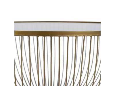 Round coffee table made of steel and glass - KELLNERIN