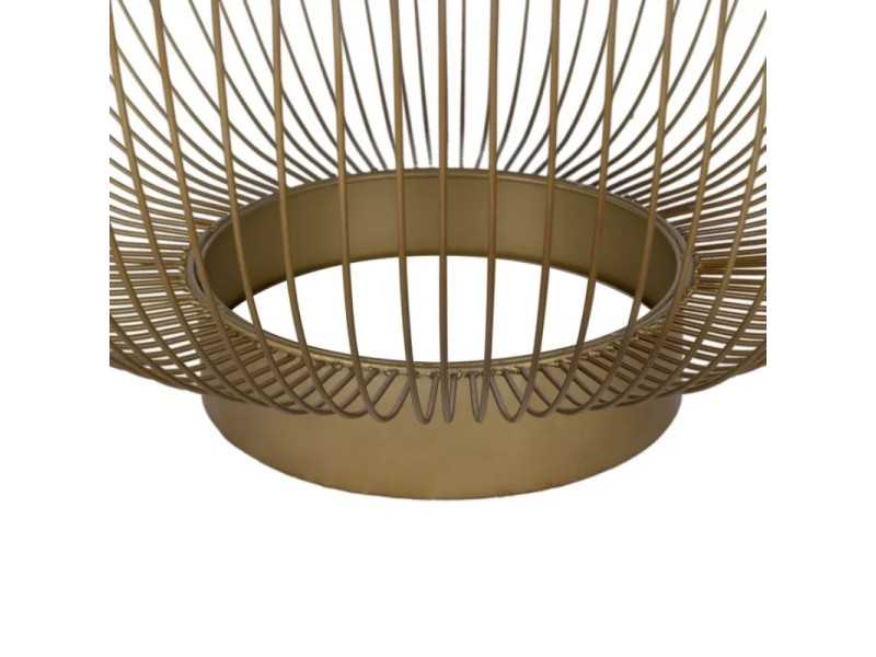 Round coffee table made of steel and glass - KELLNERIN