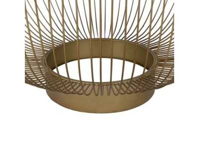 Table basse ronde en acier et en verre - KELLNERIN