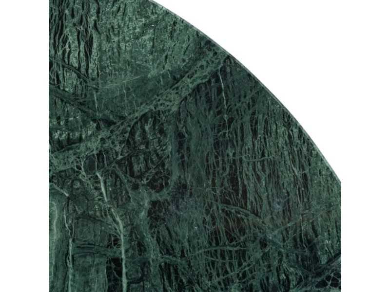 Mesa de centro redonda de madera con tapa de mármol - TERTE