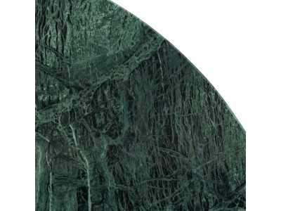 Table basse ronde en bois avec plateau en marbre - TERTE