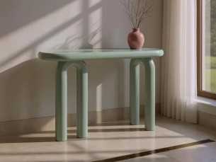 High-gloss lacquered designer console - ARIES