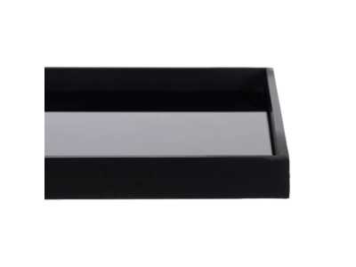 Modern design console table in steel and glass - CHARLOTTE