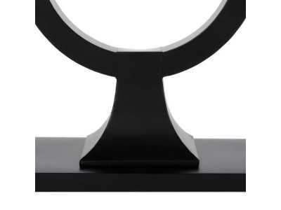 Modern design console table in steel and glass - CHARLOTTE