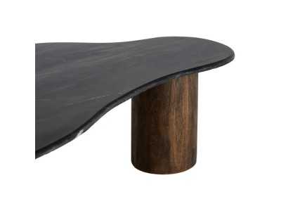 Coffee table with marble top - YEMEN BLACK