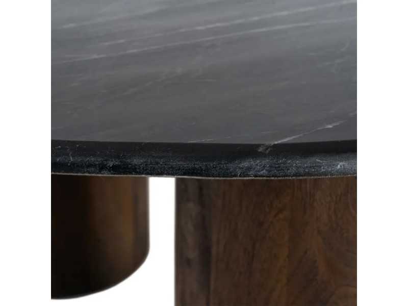 Mesa de centro con tapa de mármol - YEMEN BLACK