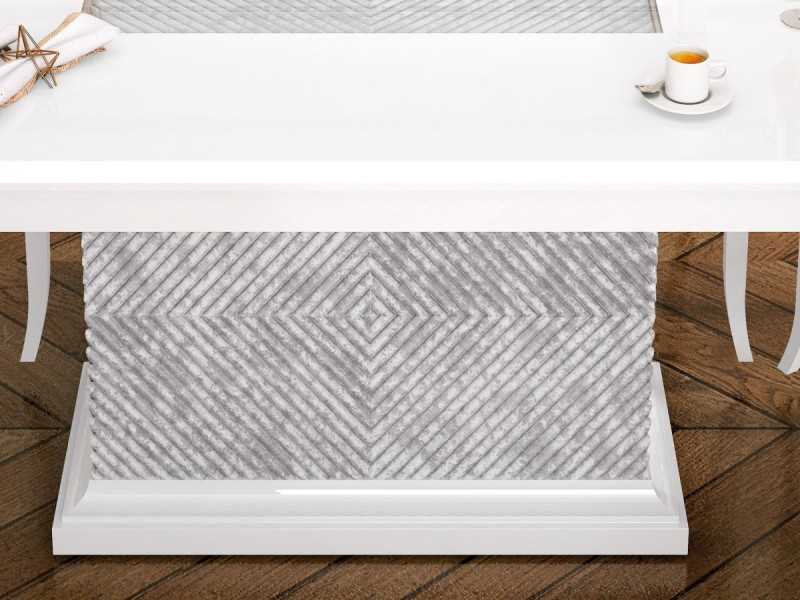Mesa de comedor con tapa fija de diseño y lacada - AUBRY