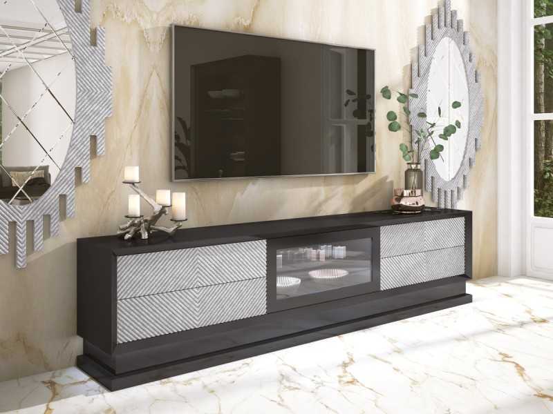 Mueble TV de diseño lacado - AUBRY