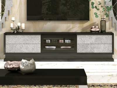 Mueble TV de diseño lacado - AUBRY