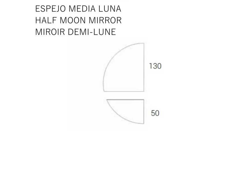 Meuble d'entrée avec tiroirs, miroir et éclairage LED - ABRANO