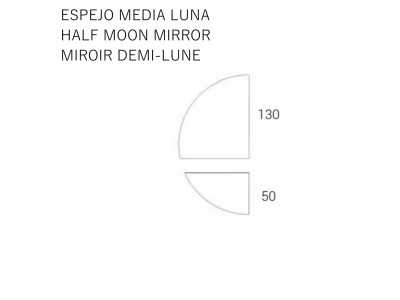 Meuble d'entrée avec tiroirs, miroir et éclairage LED - ABRANO