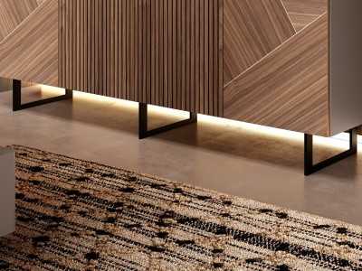 Designer sideboard with 4 doors - ABRANO