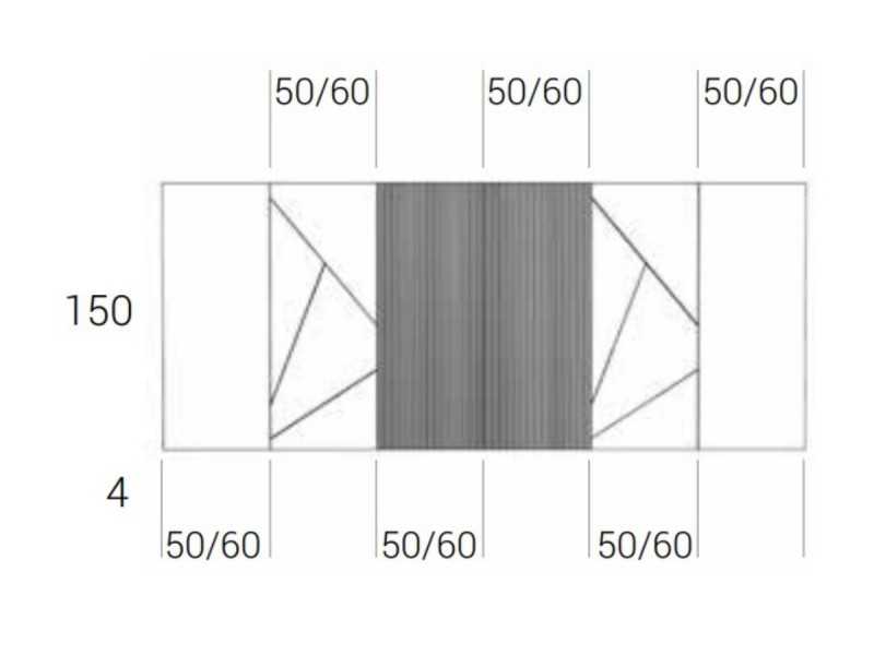 Cabecero de diseño XXL con mesitas de 1 cajón - ABÉLARD