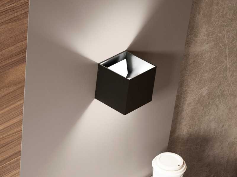 Lit design complet avec tête de lit XXL et table de chevet à 1 tiroir - ABÉLARD