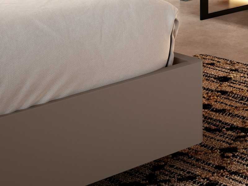 Cama completa de diseño XXL con mesitas de 1 cajón - ABÉLARD