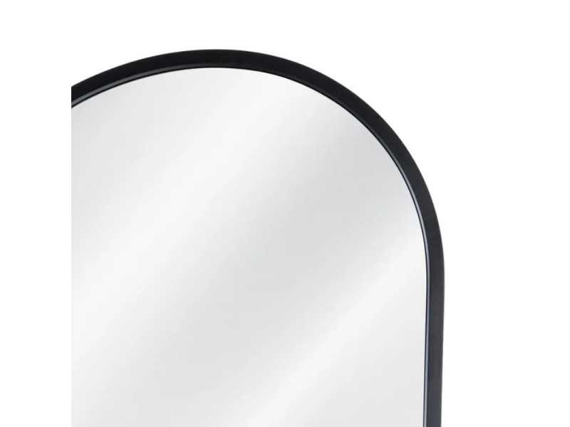 Miroir sur pied avec cadre en aluminium - LUX NEGRO