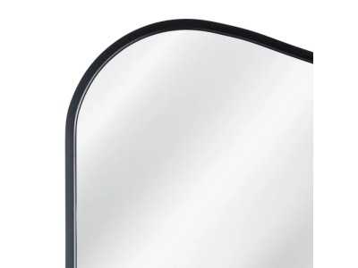 Floor mirror with aluminium frame - LUX NEGRO