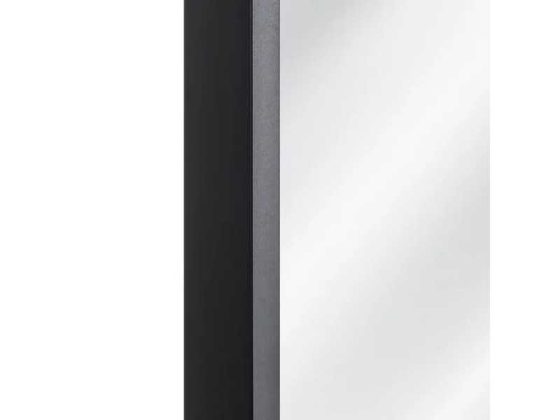 Miroir sur pied avec cadre en aluminium - LUX NEGRO