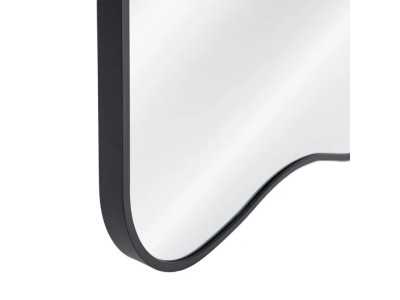 Miroir sur pied avec cadre en aluminium - LUX NEGRO