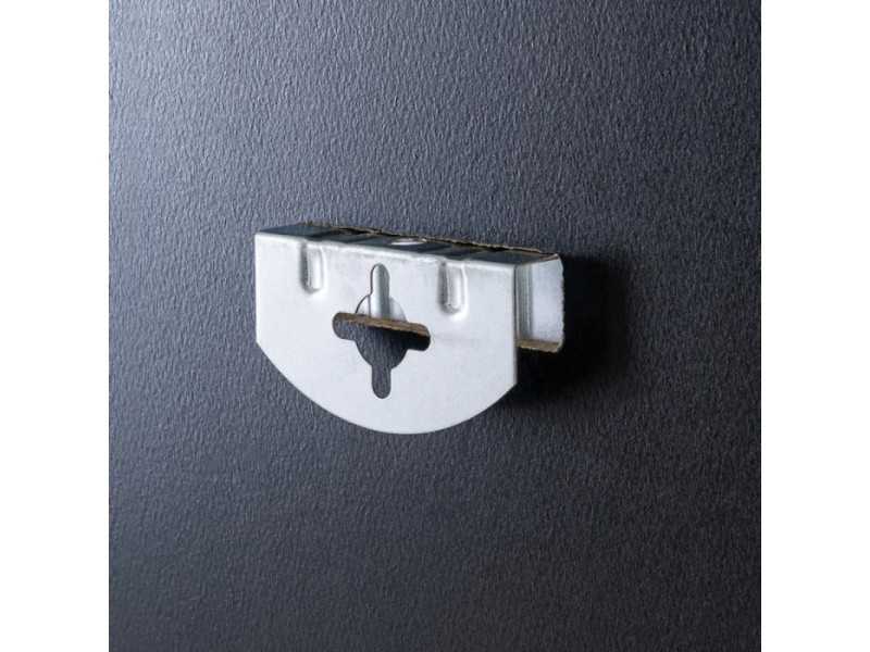 Floor mirror with aluminium frame - LUX NEGRO