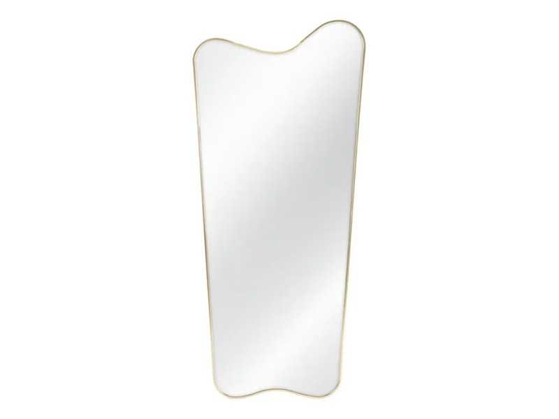 Floor mirror with aluminium frame - LUX ORO