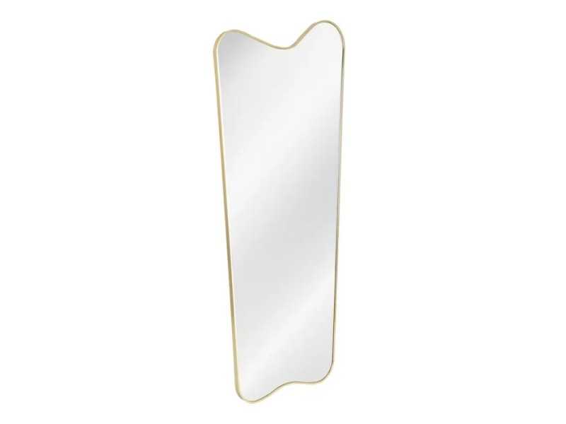 Floor mirror with aluminium frame - LUX ORO