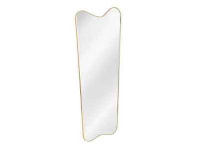 Floor mirror with aluminium frame - LUX ORO