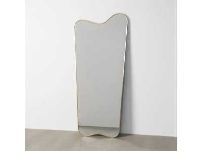 Miroir sur pied avec cadre en aluminium - LUX ORO