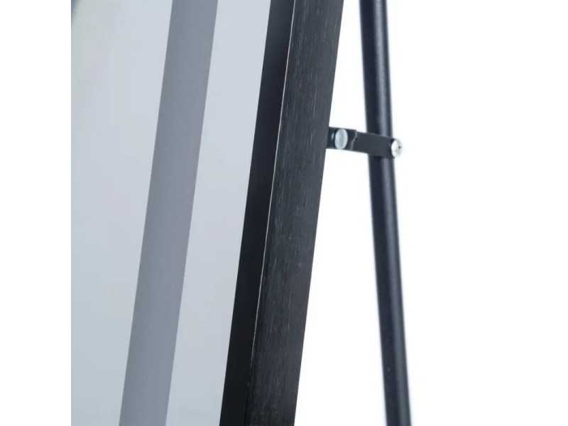 Dressing mirror with aluminium frame and LED light - CHARLOTTE