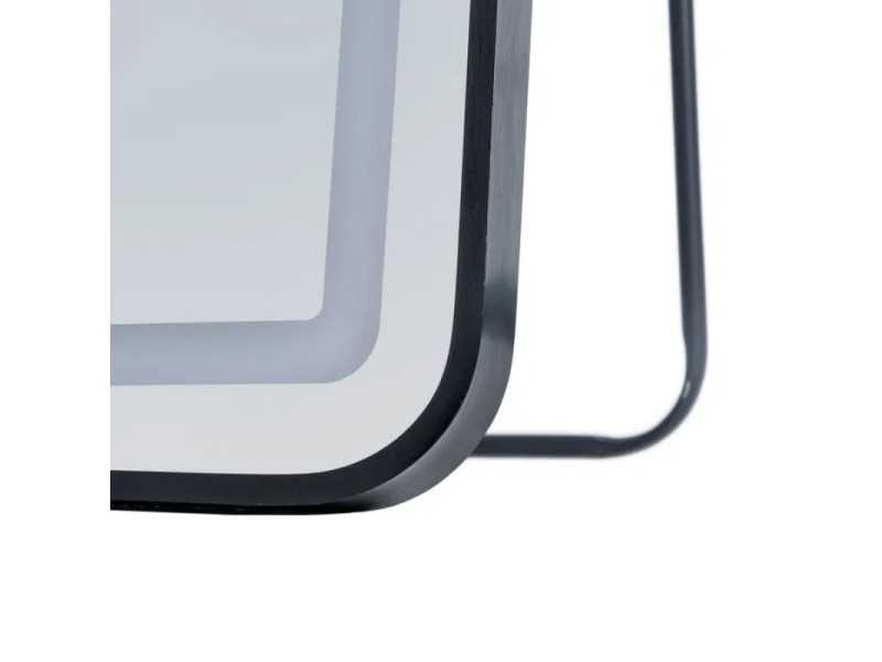 Miroir dressing avec cadre en aluminium et éclairage LED - CHARLOTTE