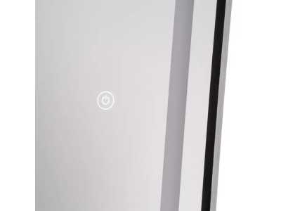 Miroir dressing avec cadre en aluminium et éclairage LED - CHARLOTTE