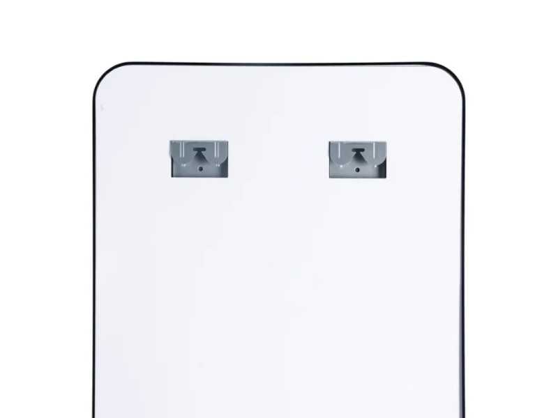 Dressing mirror with aluminium frame and LED light - CHARLOTTE