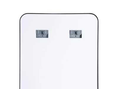 Miroir dressing avec cadre en aluminium et éclairage LED - CHARLOTTE