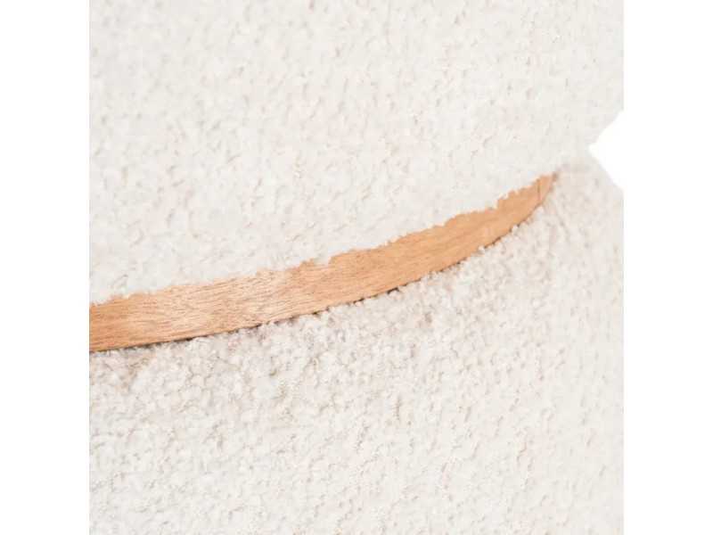 Pouf design tapissé - LUX CREMA