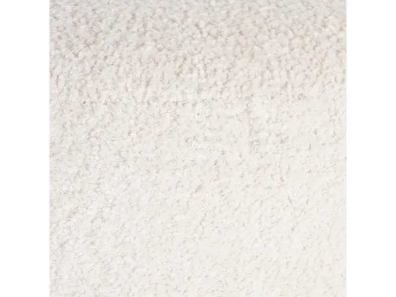 Upholstered designer pouff - LUX CREMA