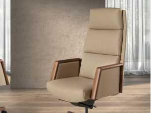 Designer swivel office chair - PORTO VISÓN 2