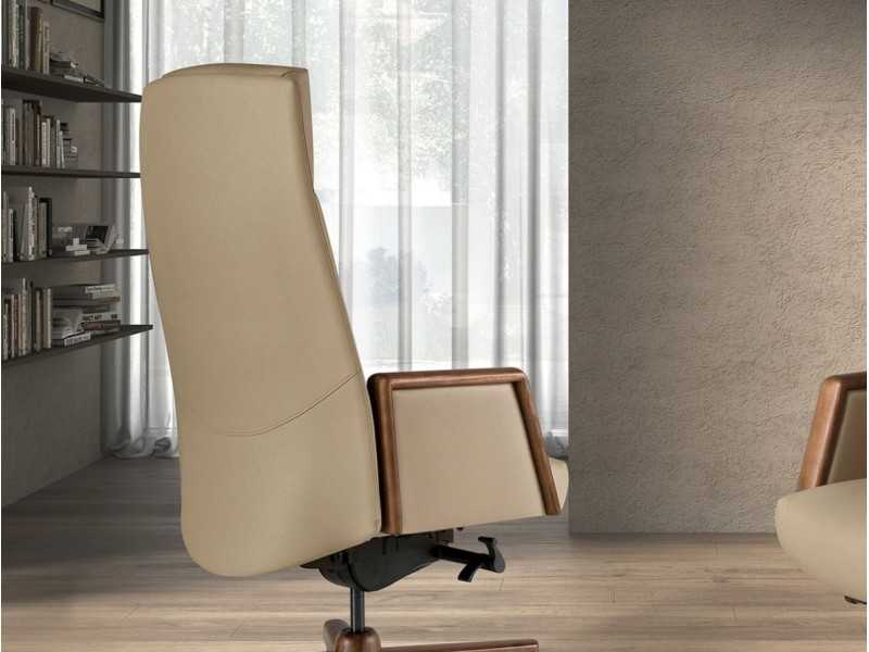 Designer swivel office chair - PORTO VISÓN