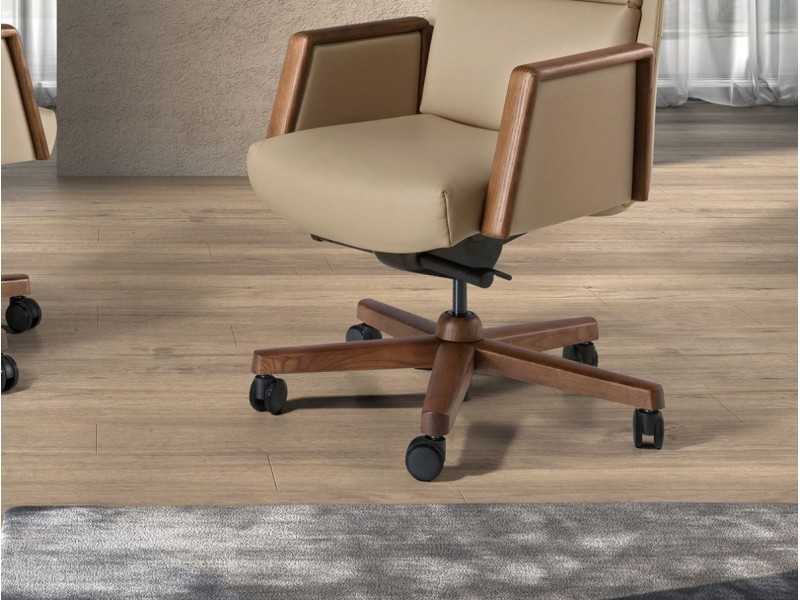 Designer swivel office chair - PORTO VISÓN