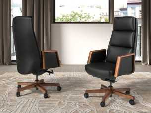 Designer swivel office chair - PORTO NEGRO