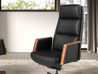 Designer swivel office chair - PORTO NEGRO