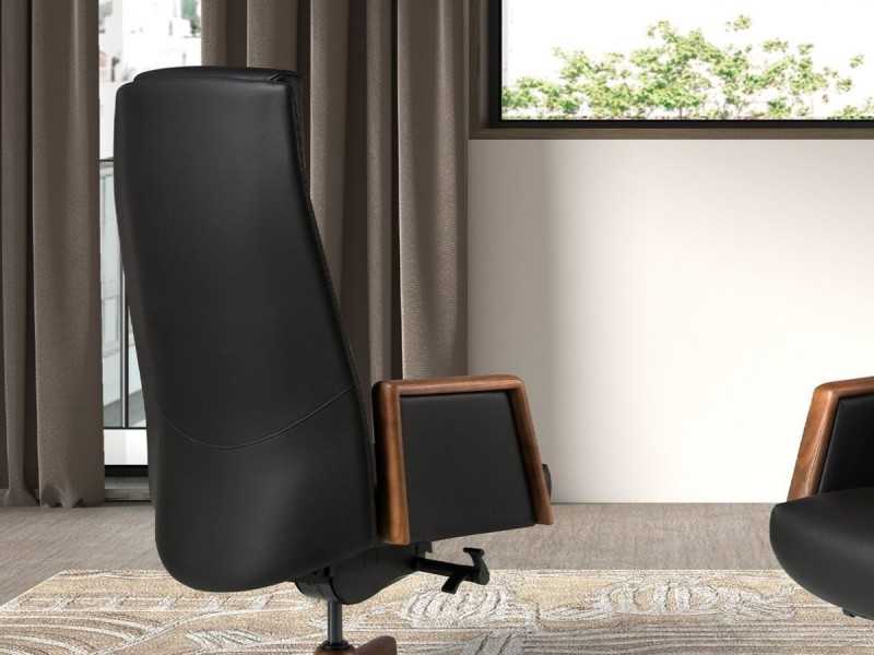 Designer swivel office chair - PORTO NEGRO