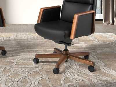 Fauteuil de bureau pivotant design - PORTO NEGRO