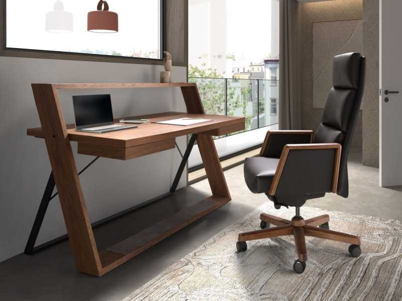 Fauteuil de bureau pivotant design - PORTO NEGRO
