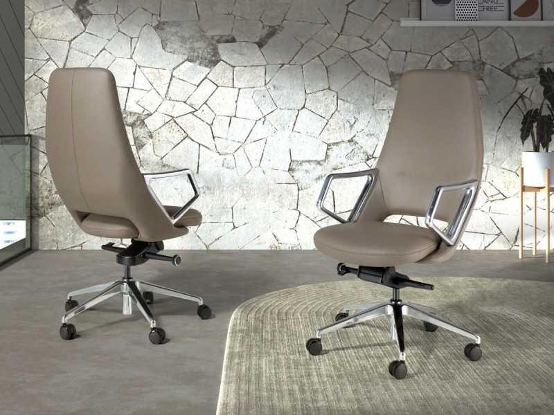 Designer swivel office chair - ABA GRIS