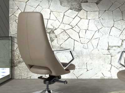Fauteuil de bureau pivotant design - ABA GRIS