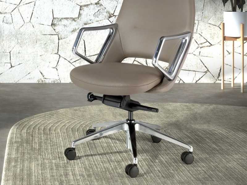 Fauteuil de bureau pivotant design - ABA GRIS