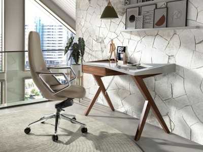 Designer swivel office chair - ABA GRIS